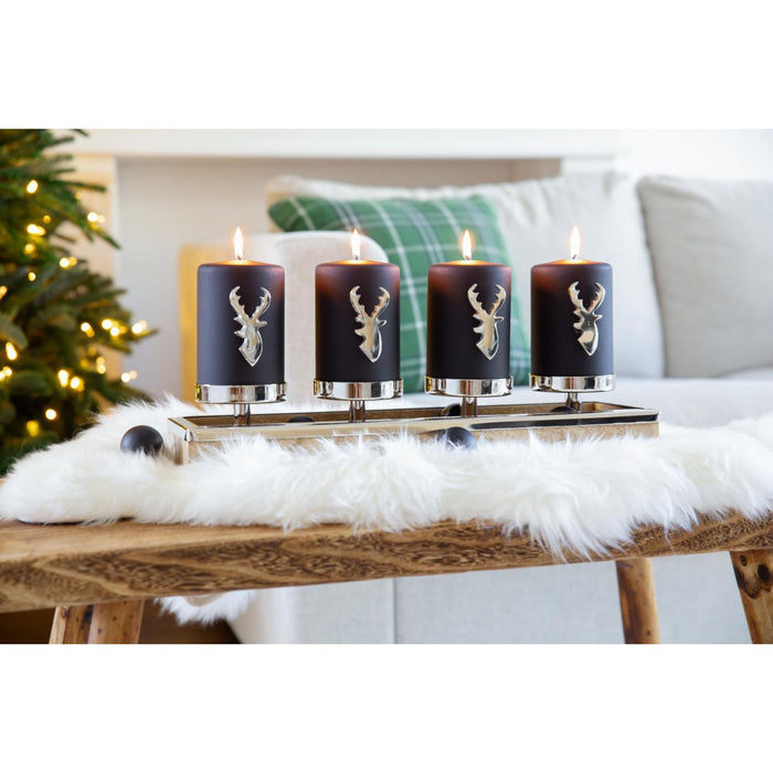 EDZARD Kerzenpin Risa 4er Set H 7 cm