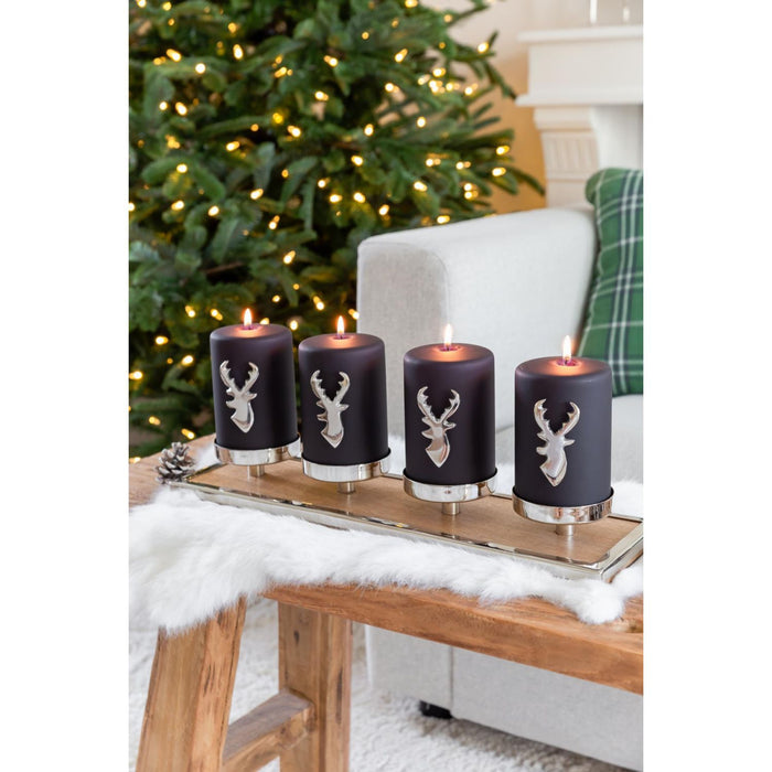 EDZARD Kerzenpin Risa 4er Set H 7 cm