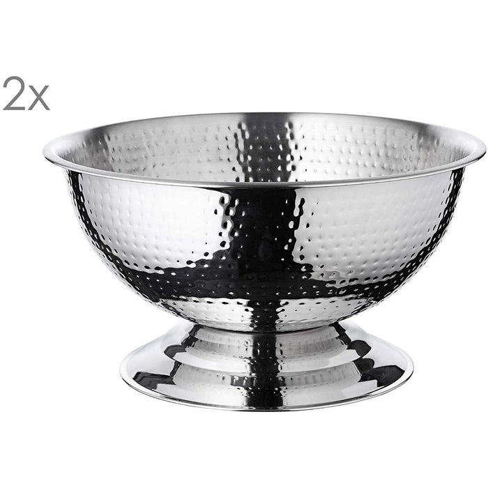 EDZARD 2er Set Champagner Schale Cara gehämmert Ø 40 cm