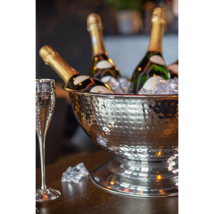 EDZARD 2er Set Champagner Schale Cara gehämmert Ø 40 cm