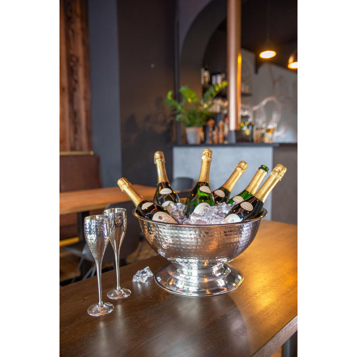 EDZARD 2er Set Champagner Schale Cara gehämmert Ø 40 cm