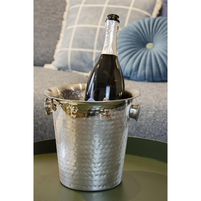 EDZARD Champagner Kühler Joey S/3 außen gehämmert Ø 21 cm