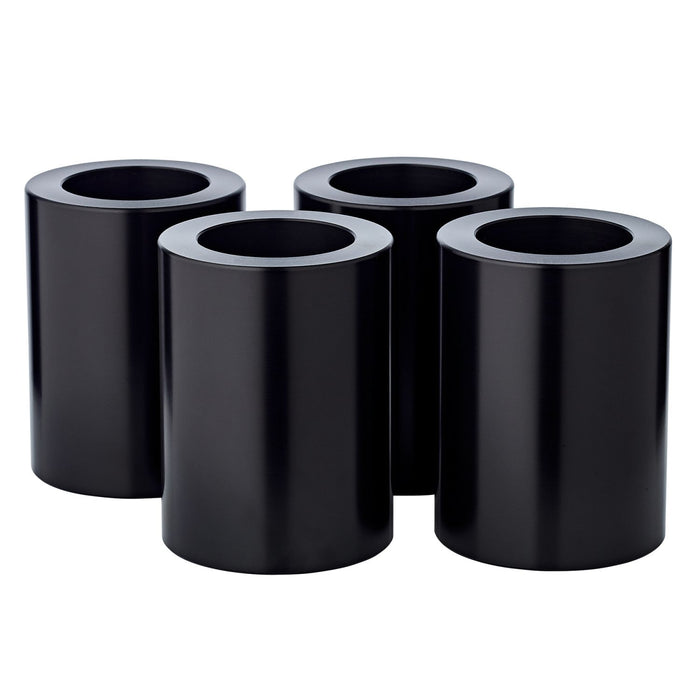 EDZARD Teelichthalter Cornelius black Ø 6cm H 8cm 4er Set