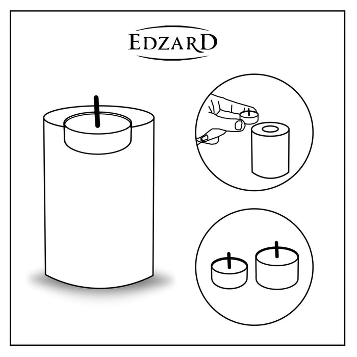 EDZARD Teelichthalter Cornelius Ø 8 cm  / H 6 cm