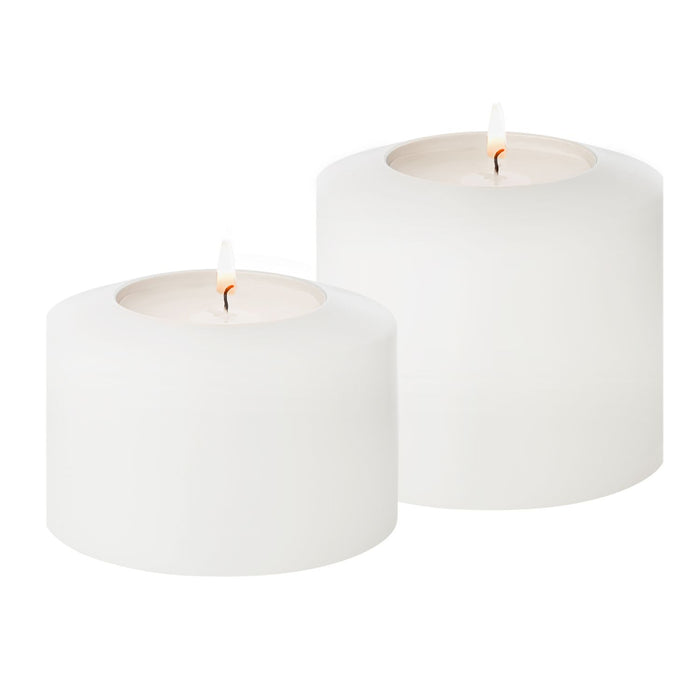 EDZARD Teelichth.Cornelius Pine Ø 7cm / H 5cm & H 7cm 2er