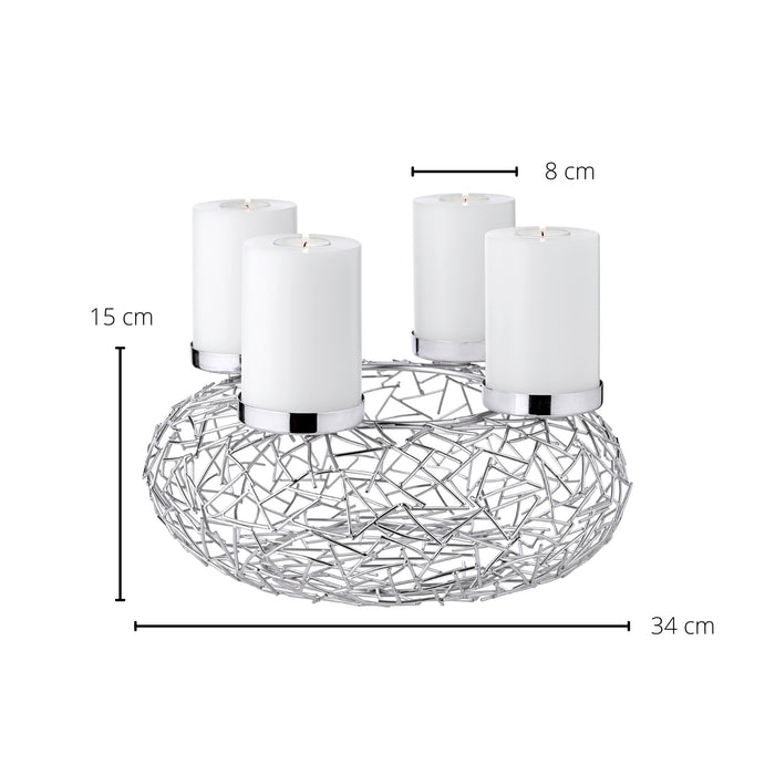 EDZARD Adventskranz MILANO Ø 34 cm
