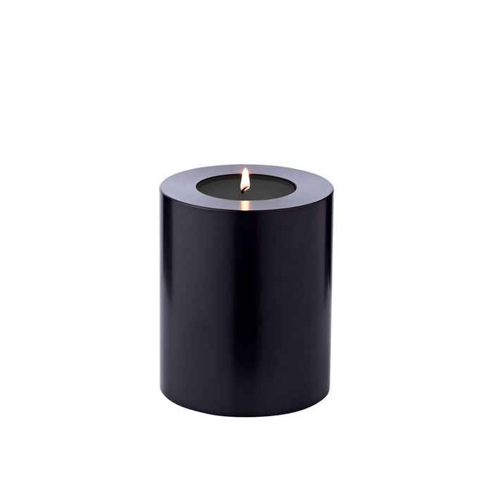 EDZARD Teelichthalter Cornelius black Ø 10 cm / H 12 cm