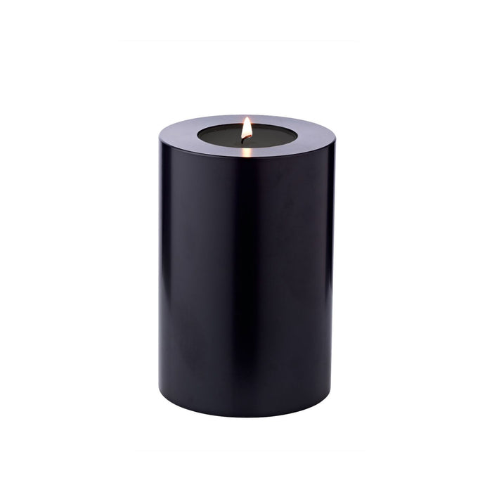 EDZARD Teelichthalter Cornelius black Ø 10 cm / H 15 cm