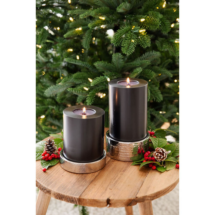 EDZARD Teelichthalter Cornelius black Ø 10 cm / H 15 cm