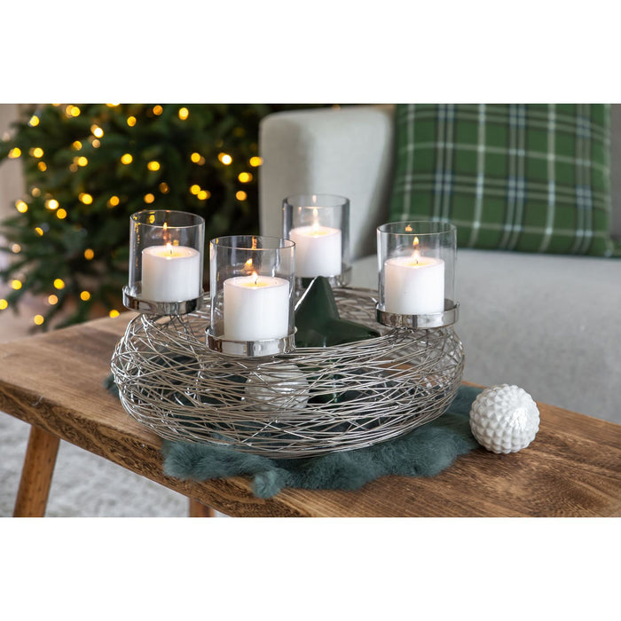 EDZARD Teelichthalter Cornelius Ø 6 cm H 6 cm 4er Set