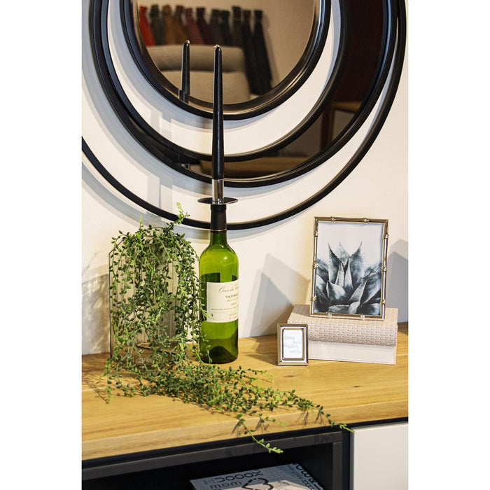 EDZARD Flaschenaufsatz Silber Weinkerze H 8 cm