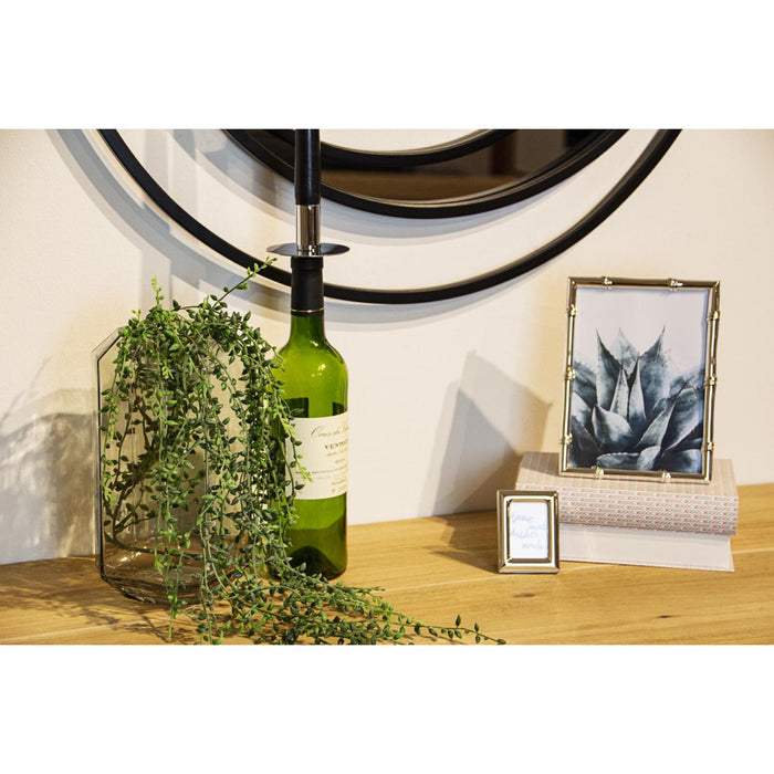 EDZARD Flaschenaufsatz Silber Weinkerze H 8 cm