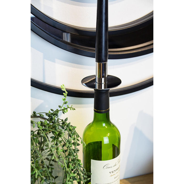 EDZARD Flaschenaufsatz Silber Weinkerze H 8 cm