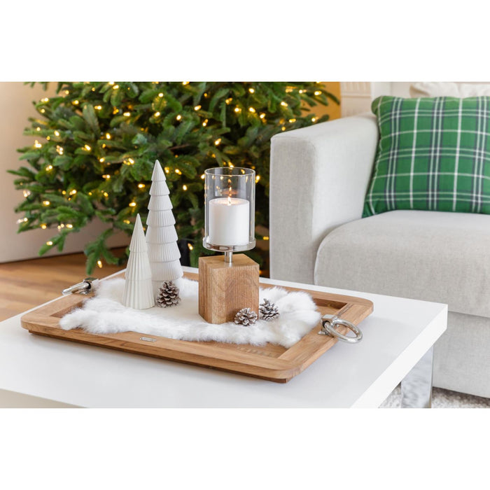 EDZARD Kerzenhalter Meo mit Glas H 31,5 cm