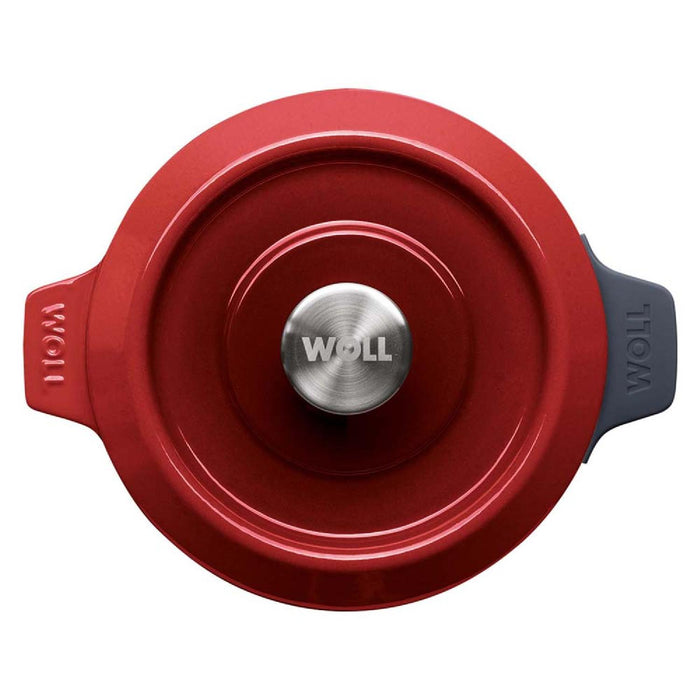 Woll Iron, Topf mit Deckel, Chili Red Ø 24 cm, 11 cm hoch, 4,2 Liter
