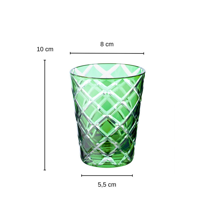 EDZARD Becher Dio grün 4er Satz H 10 cm