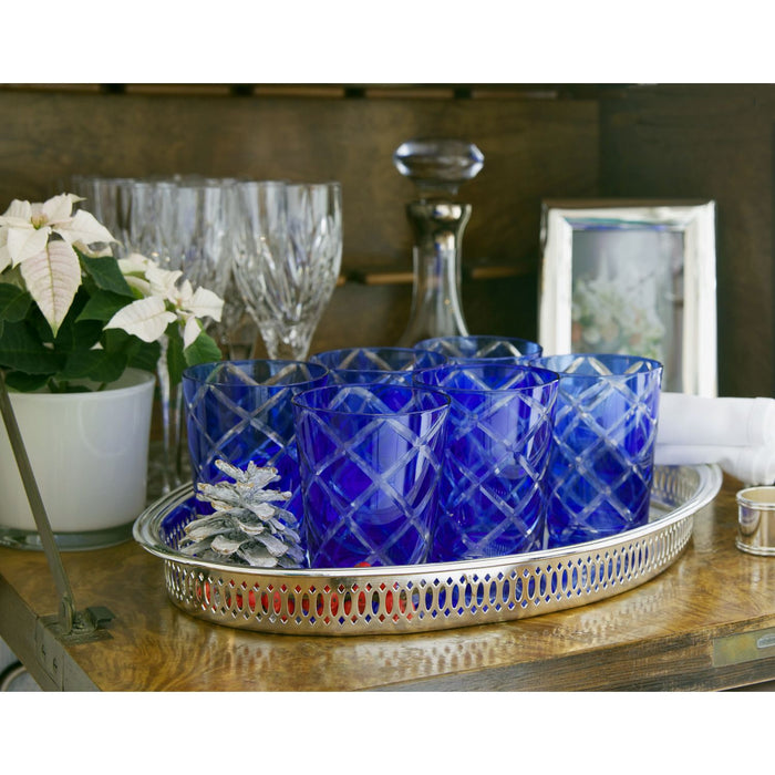 EDZARD Becher Dio blau 4er Satz H 8 cm