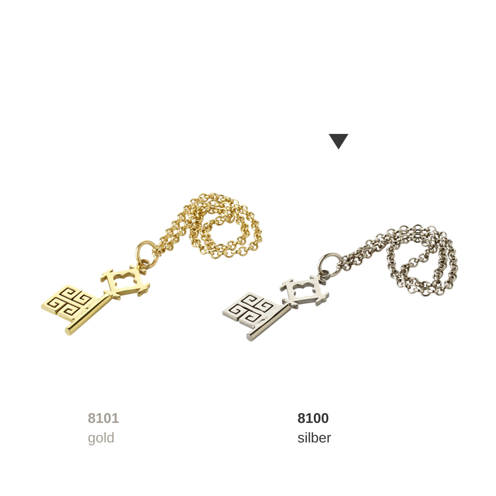 EDZARD Bremer Schlüssel, vernickelt 4,5 cm