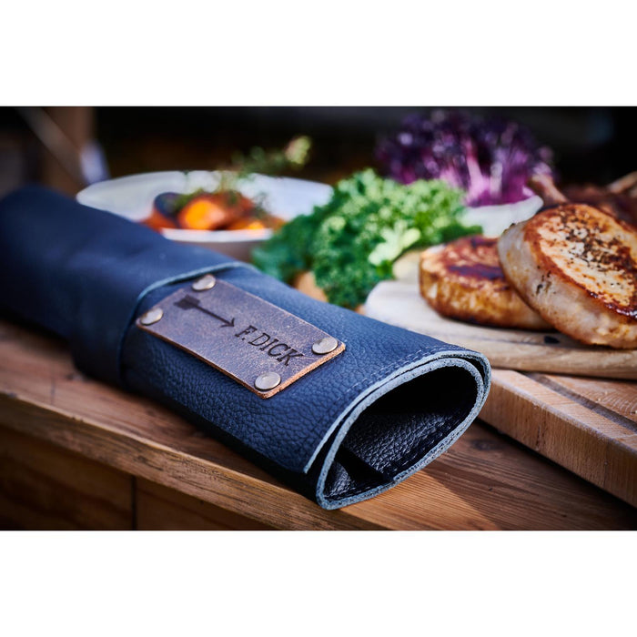 Dick Leder-Rolltasche, schwarz,