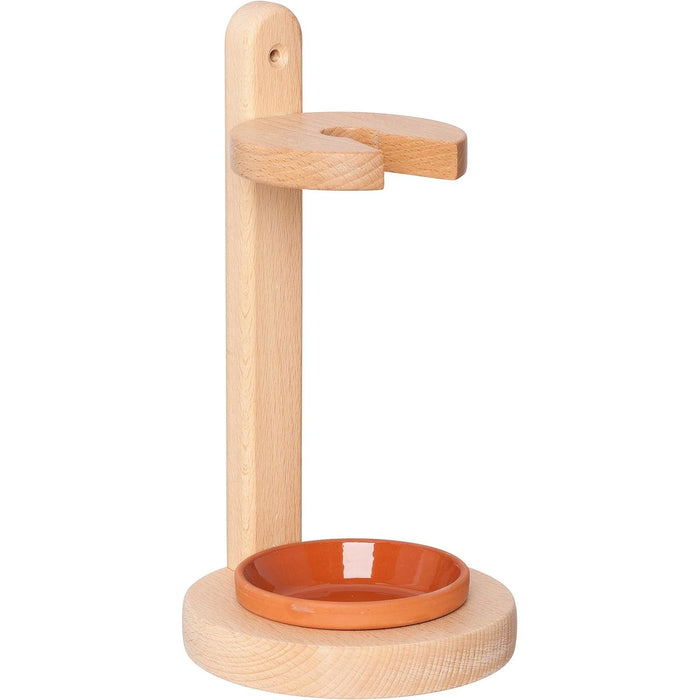 WC Bürste, Kosmetex Holz Klobürste mit WC Ständer aus Buchenholz, Bürste-Standard