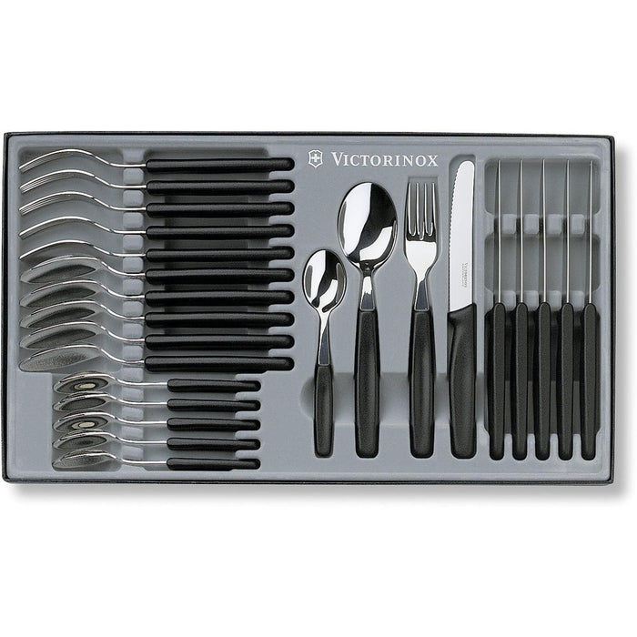 Victorinox Küchenbesteck Tafelbesteck Set, Schwarz, One Size