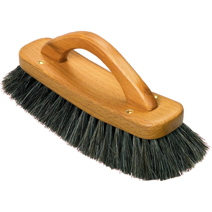 Redecker Schuh-Glanzbürste mit Griff, schwarzes Roßhaar