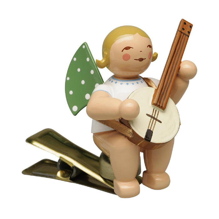 Wendt & Kühn Engel mit Banjo, auf Klemme