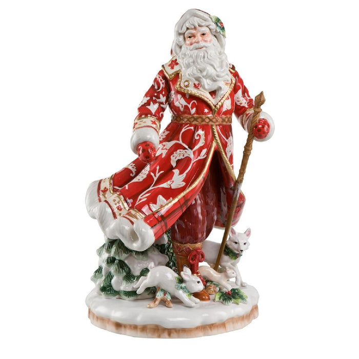 Goebel Fitz & Floyd Christmas Collection Santa im roten Mantel - Figur