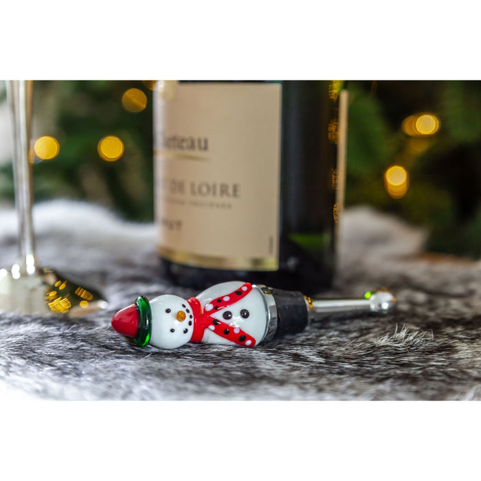 EDZARD Flaschenverschluss Schneemann H 11 cm