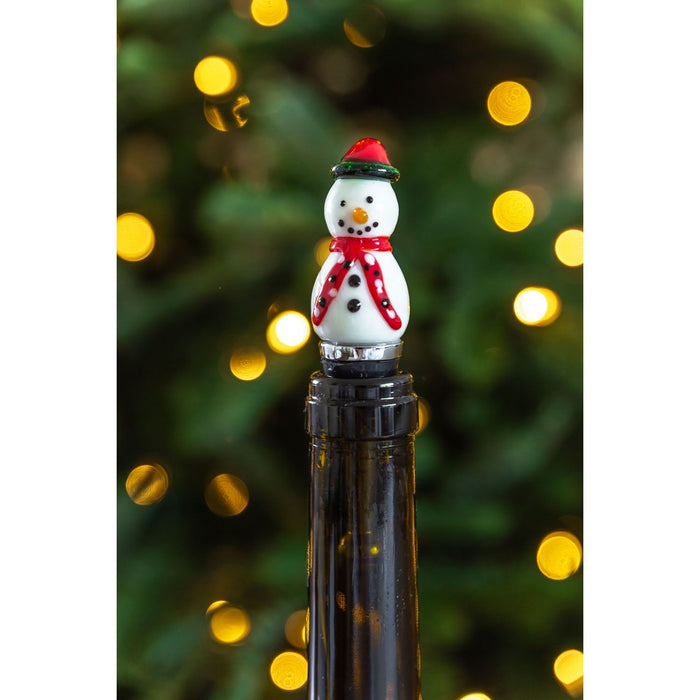 EDZARD Flaschenverschluss Schneemann H 11 cm