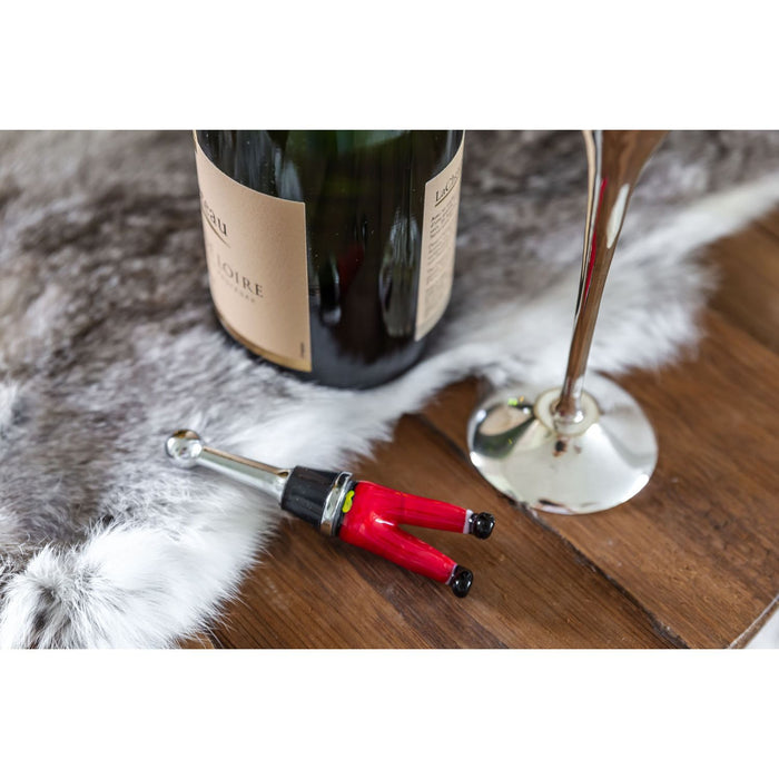 EDZARD Flaschenverschluss Weihnachtsmannbein H 10 cm