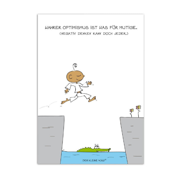 Goebel Postkarten Der kleine Yogi - "Wahrer Optimismus" - Postkarte