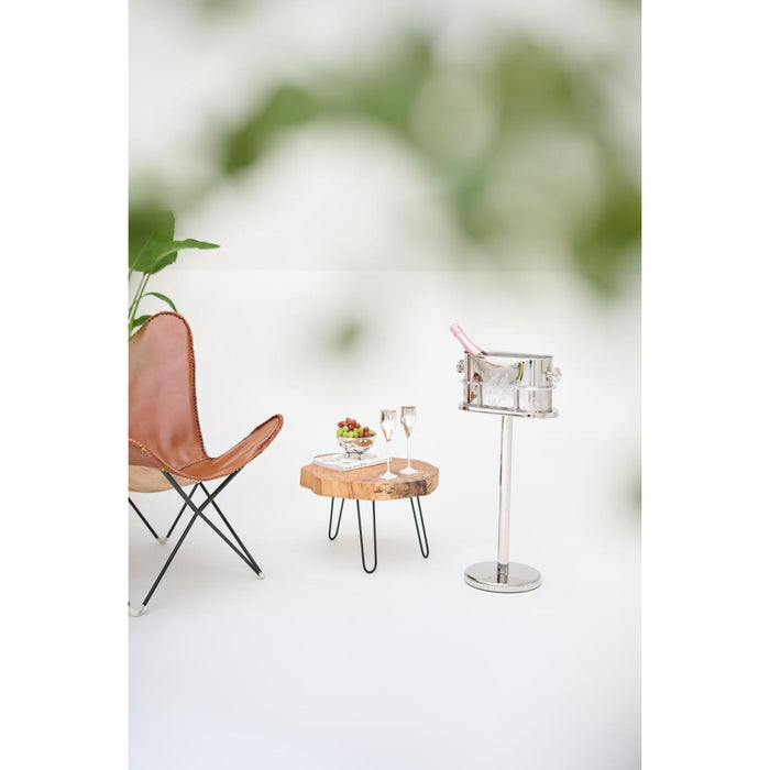 EDZARD Weinkühler auf Ständer Leo H 79 cm