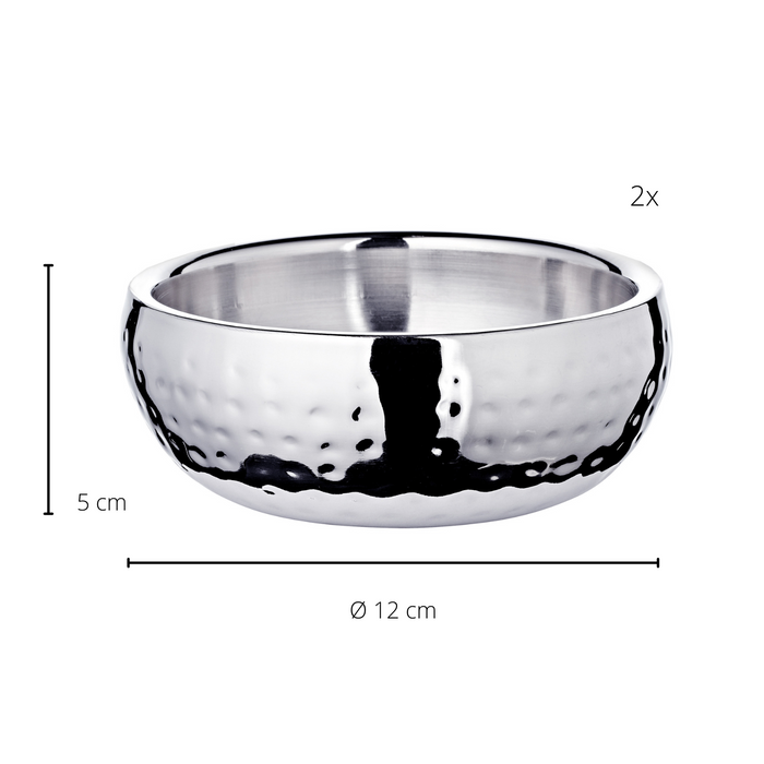 EDZARD Schale Pluto, 2er Set Ø 12 cm