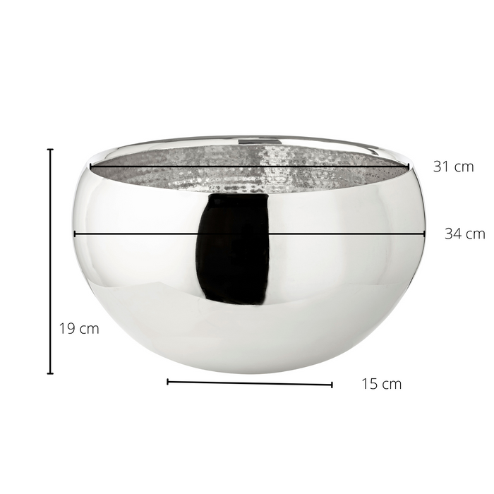 EDZARD Edelstahlschale doppelwandig Enea Ø 35 cm