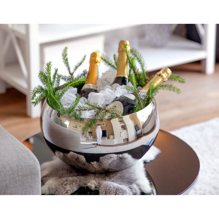 EDZARD Edelstahlschale doppelwandig Enea Ø 35 cm