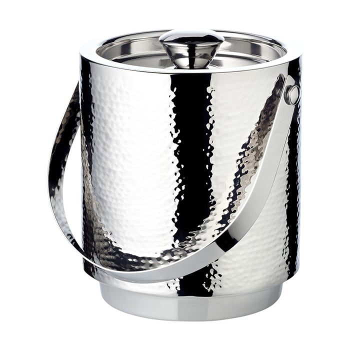 EDZARD Eiseimer Seattle fein gehämmert, Sieb/Zange H 16cm