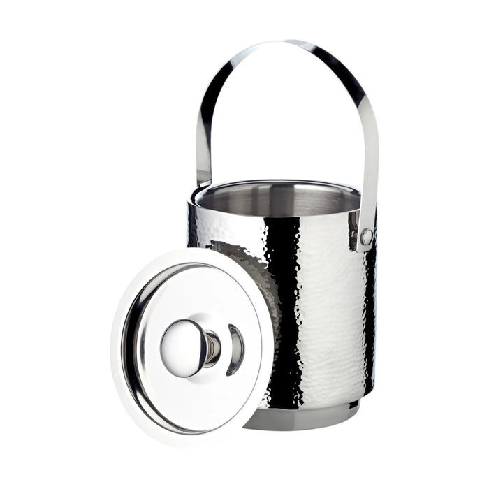 EDZARD Eiseimer Seattle fein gehämmert, Sieb/Zange H 16cm