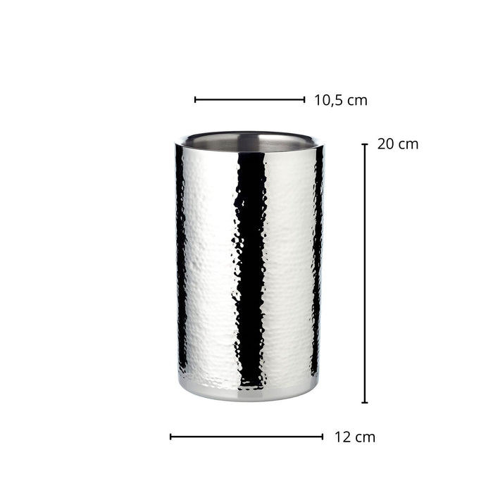 EDZARD Weinkühler Nebraska fein gehämmert H 20 cm