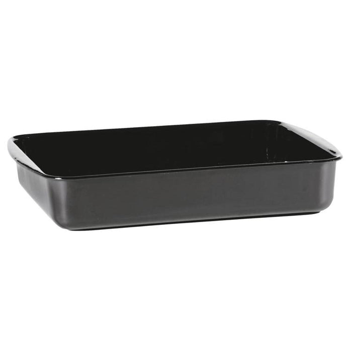 Universal Auflaufform schwarz emaille