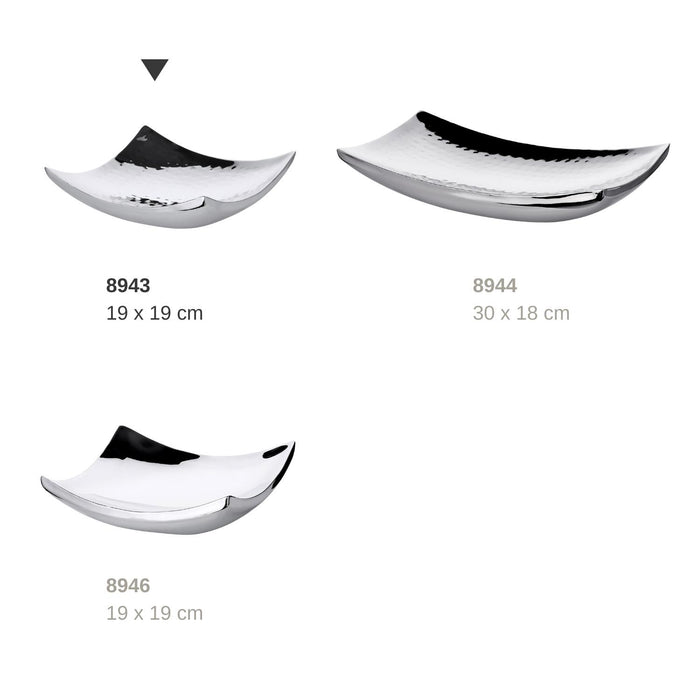 EDZARD Schale Dallas gehämmert 19x19 cm