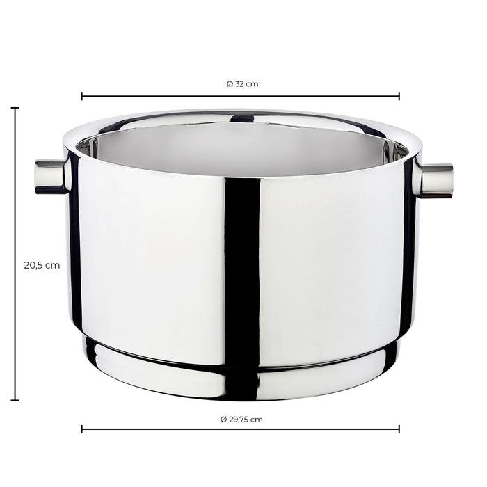 EDZARD Sektkühler Rayo Edelstahl 11,5 Liter