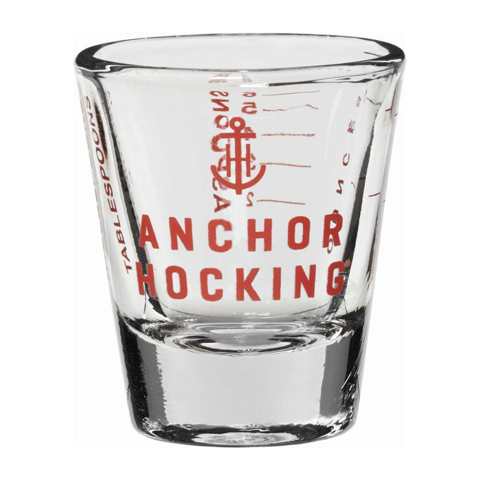 Anchor Hocking Mess-Pinnchen Glas 30 ml, rote Skala