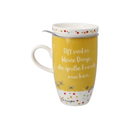 Goebel Freundlieb Kleine Dinge Teetasse mit Deckel und Sieb