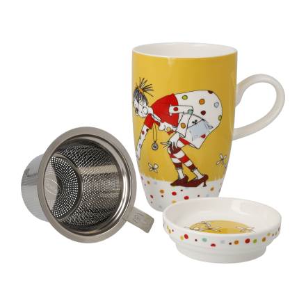 Goebel Freundlieb Kleine Dinge Teetasse mit Deckel und Sieb