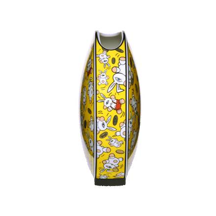 Goebel Mauro Bergonzoli  Magic Bunny Gold Vase