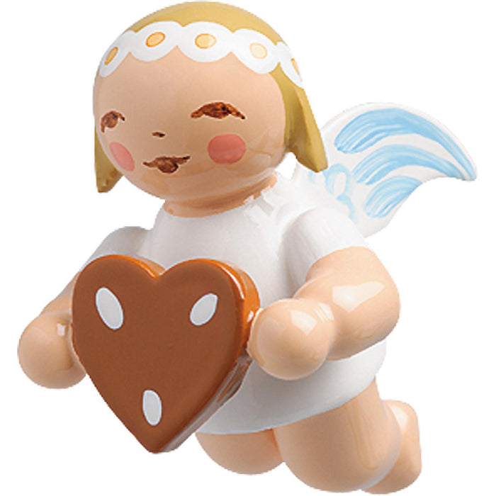 Wendt & Kühn Schwebeengel, klein, mit Lebkuchenherz