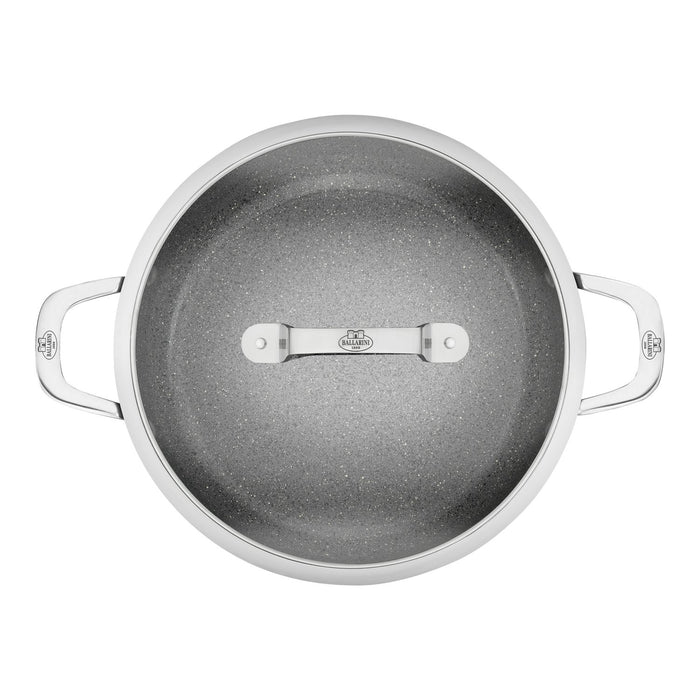 BALLARINI Servierpfanne mit Deckel, 28 cm | Aluminium | ceraforce titanium
