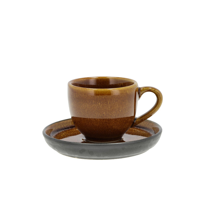 Bitz Espressotasse mit Untertasse 7 cl