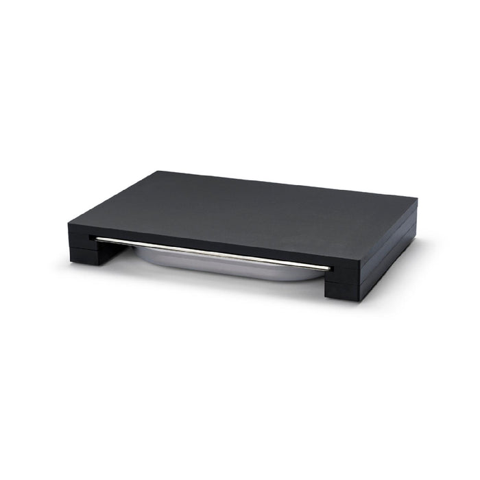 Continenta Schneidebrett mit Schublade, Duracore schwarz  39x27x5 cm